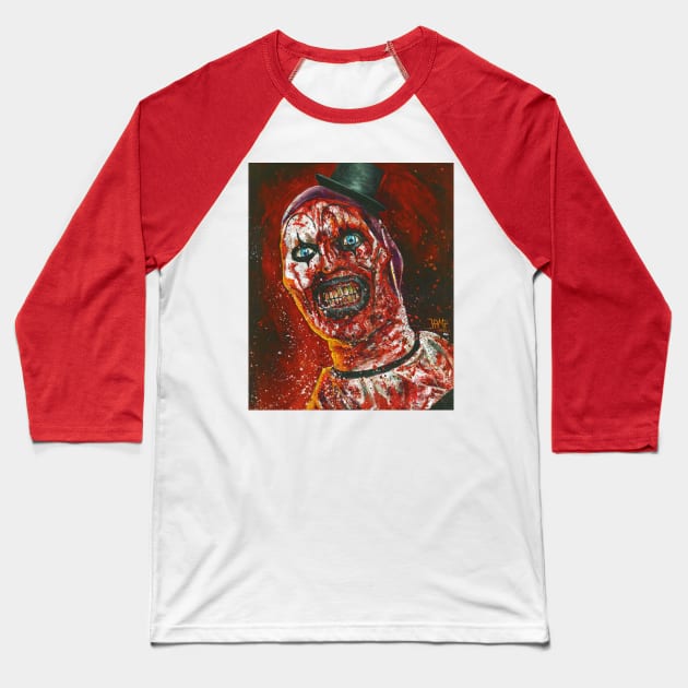 Terrifier Baseball T-Shirt by Horrorart